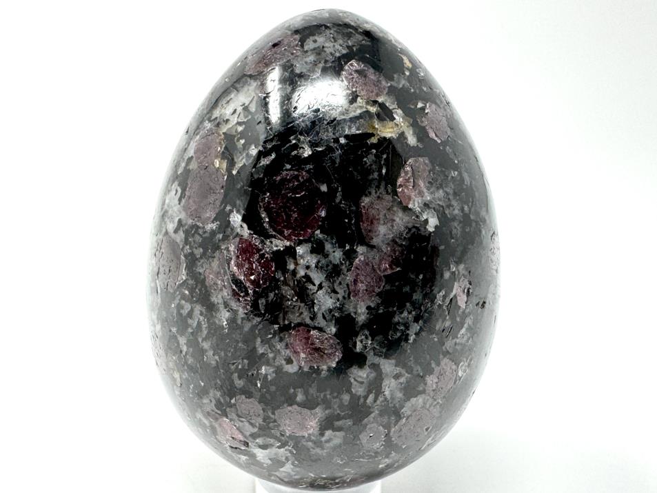 Garnet in Black Tourmaline Crystal Egg 5.4cm