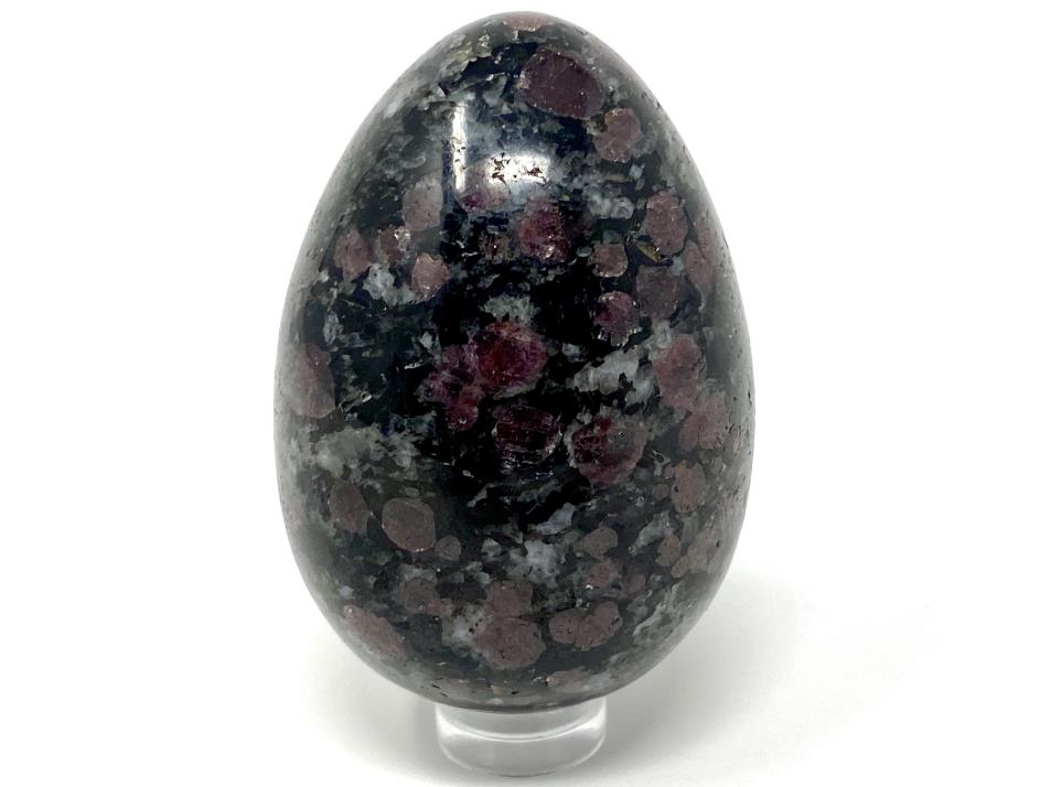 Garnet in Black Tourmaline Crystal Egg 6.3cm