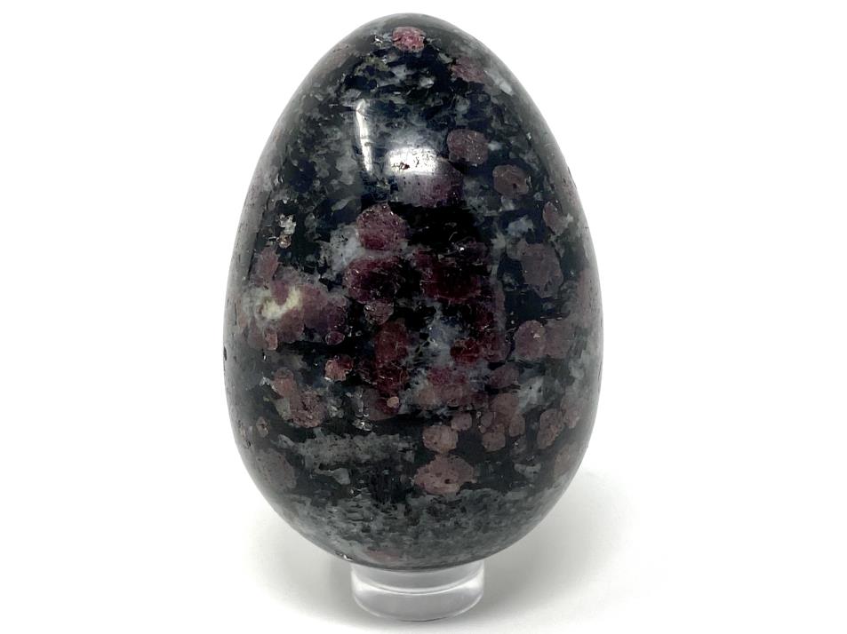 Garnet in Black Tourmaline Crystal Egg 6.3cm