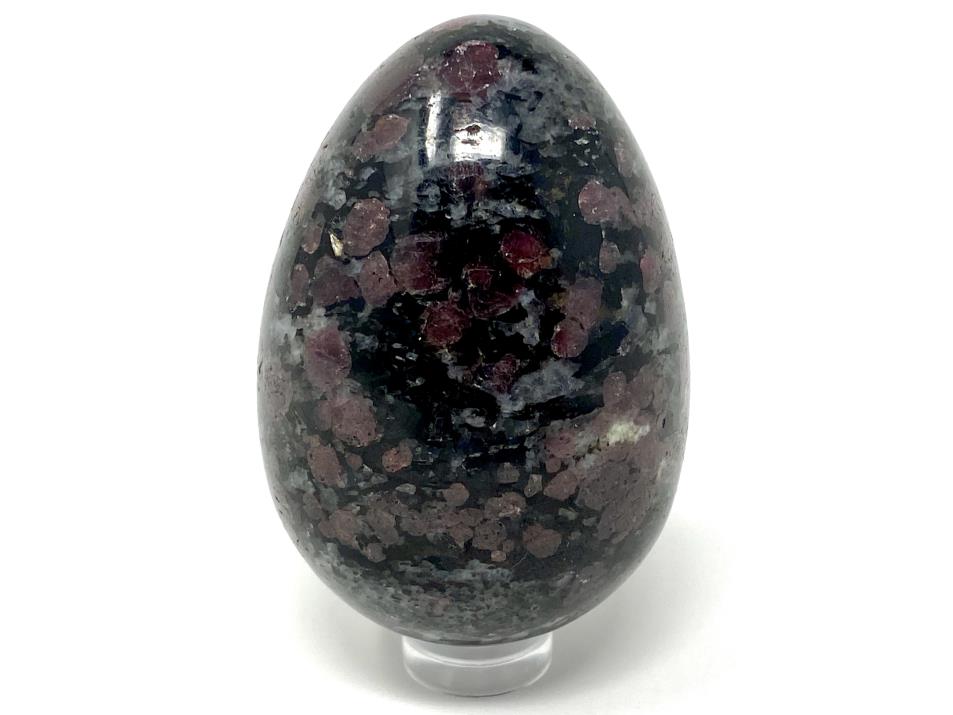 Garnet in Black Tourmaline Crystal Egg 6.3cm