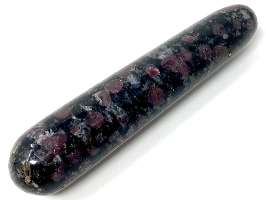 Garnet in Black Tourmaline Crystal Massage Wand 9.2cm