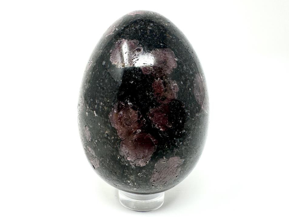 Garnet in Black Tourmaline Crystal Egg 5.8cm