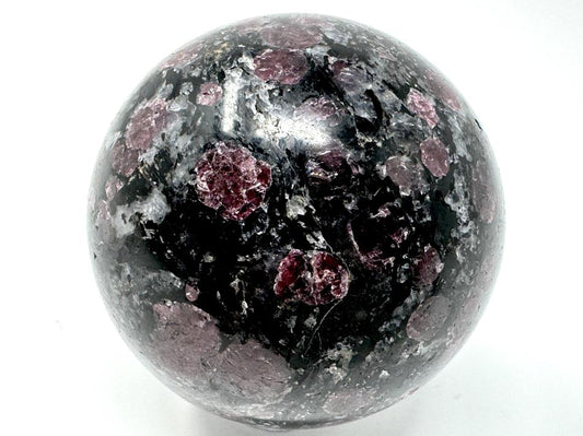 Garnet in Black Tourmaline Crystal Sphere 5.1cm