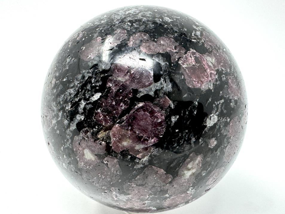 Garnet in Black Tourmaline Crystal Sphere 5.5cm