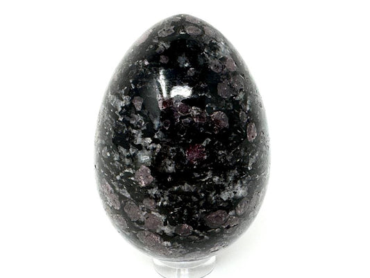 Garnet in Black Tourmaline Crystal Egg 5.8cm