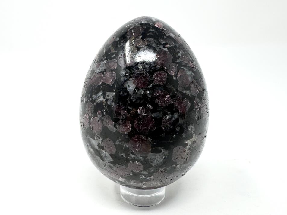 Garnet in Black Tourmaline Crystal Egg 5.5cm