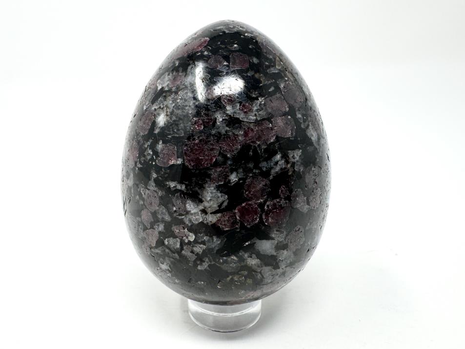 Garnet in Black Tourmaline Crystal Egg 5.5cm