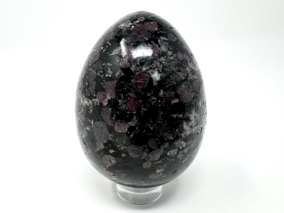 Garnet in Black Tourmaline Crystal Egg 5.5cm