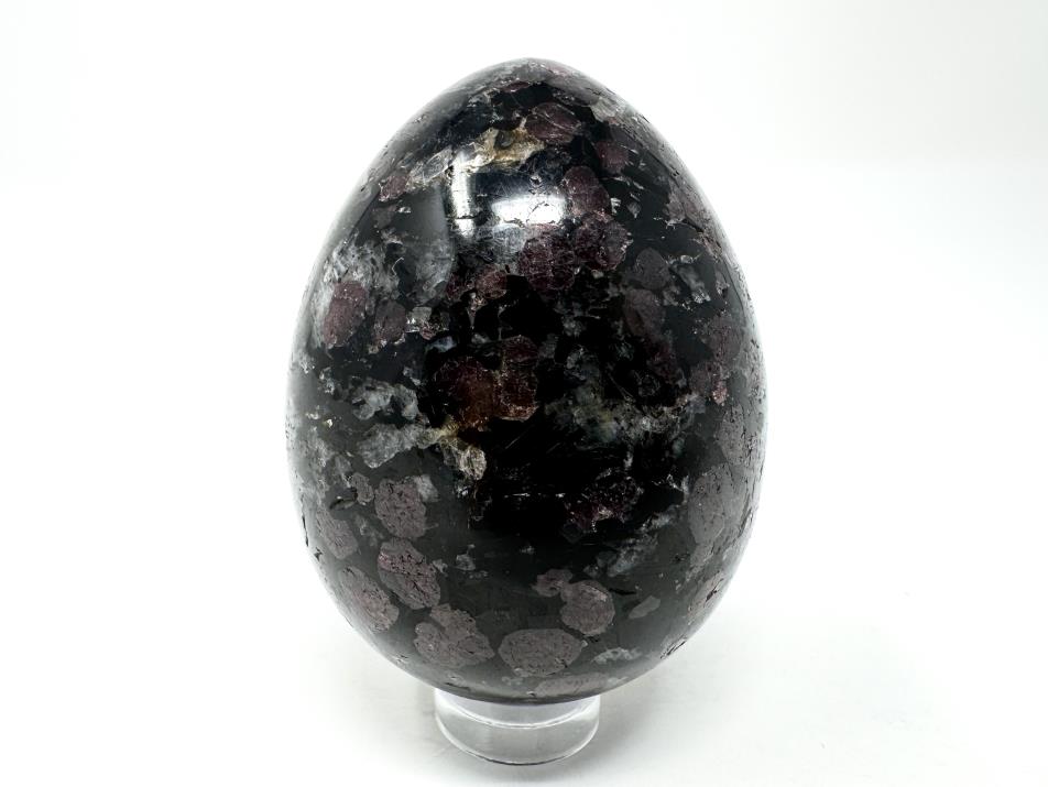 Garnet in Black Tourmaline Crystal Egg 5.5cm