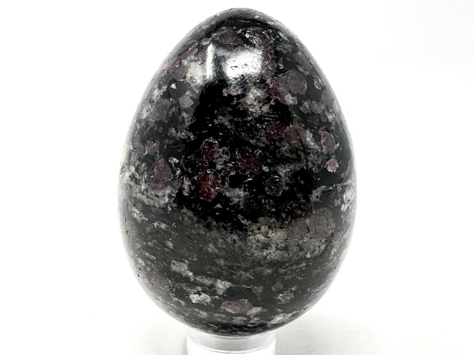 Garnet in Black Tourmaline Crystal Egg 5.5cm