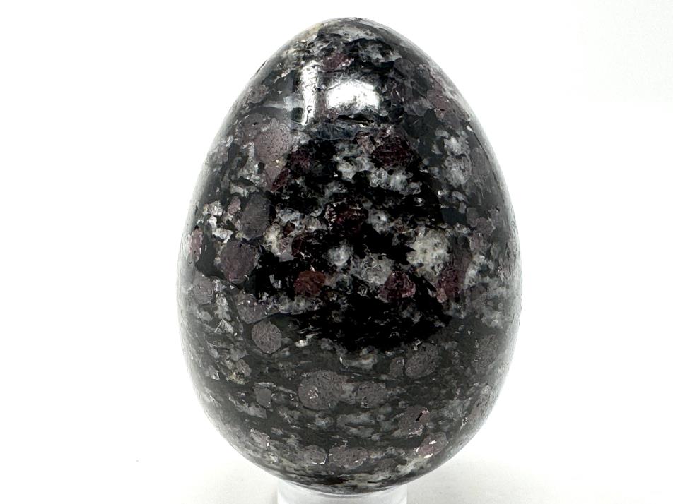 Garnet in Black Tourmaline Crystal Egg 5.5cm