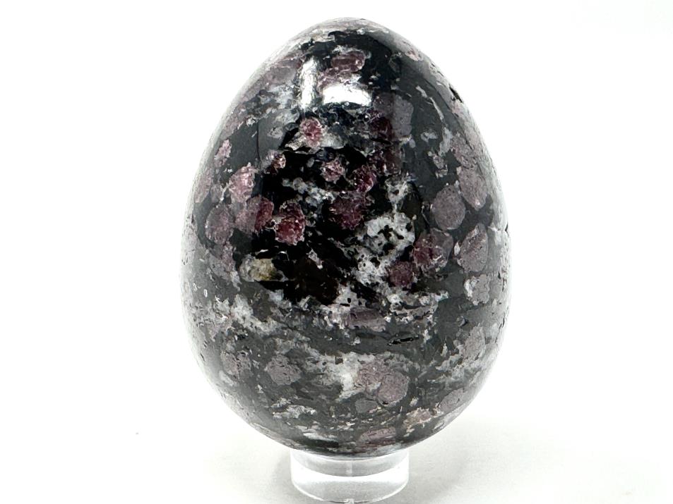 Garnet in Black Tourmaline Crystal Egg 5.6cm