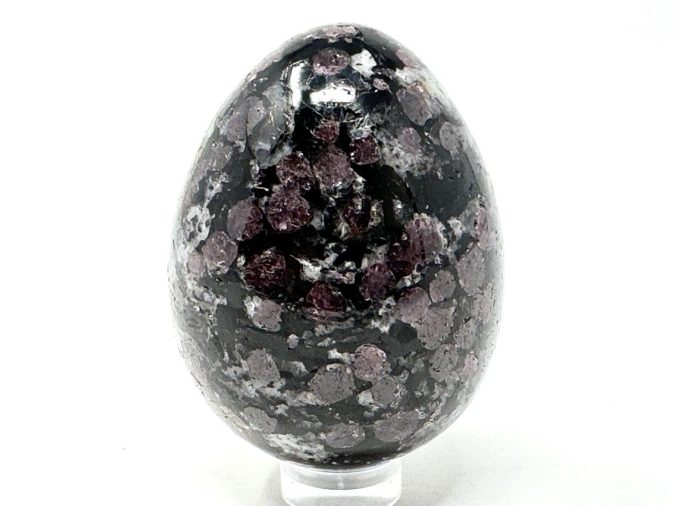 Garnet in Black Tourmaline Crystal Egg 5.6cm