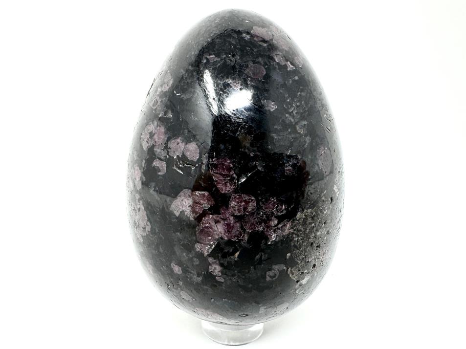 Garnet in Black Tourmaline Crystal Egg 7.2cm