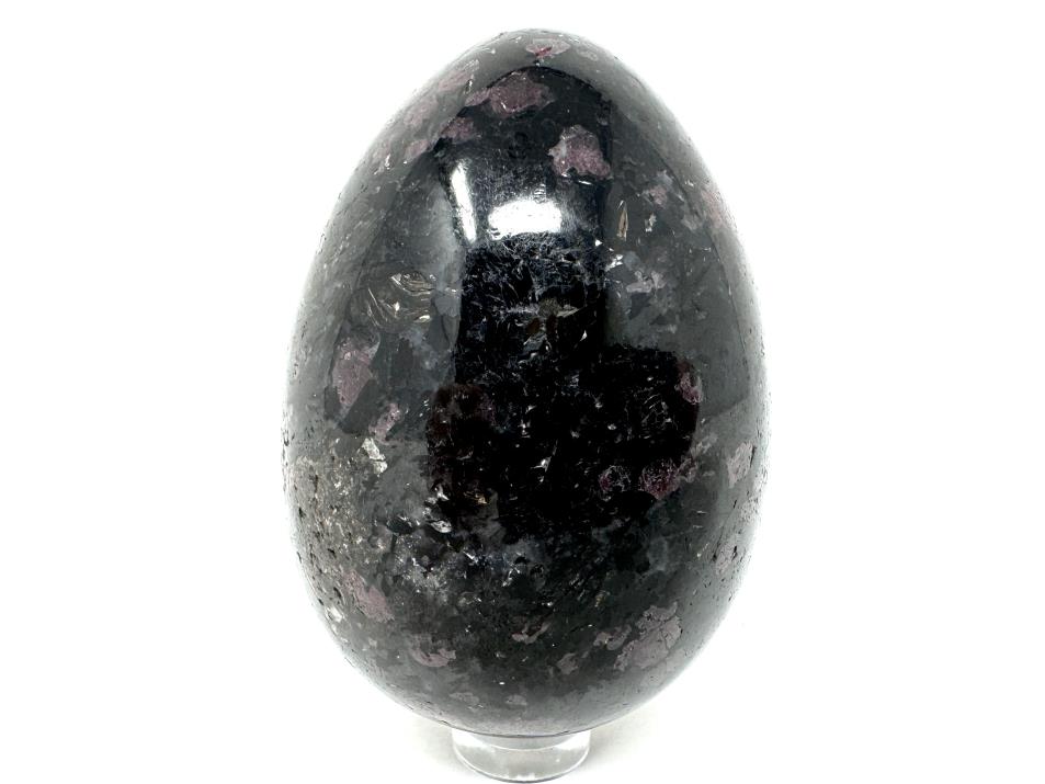 Garnet in Black Tourmaline Crystal Egg 7.2cm