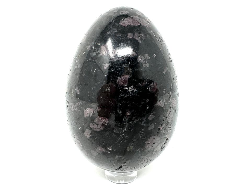 Garnet in Black Tourmaline Crystal Egg 7.2cm