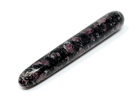 Garnet In Black Tourmaline Crystal Massage Wand 13.3cm