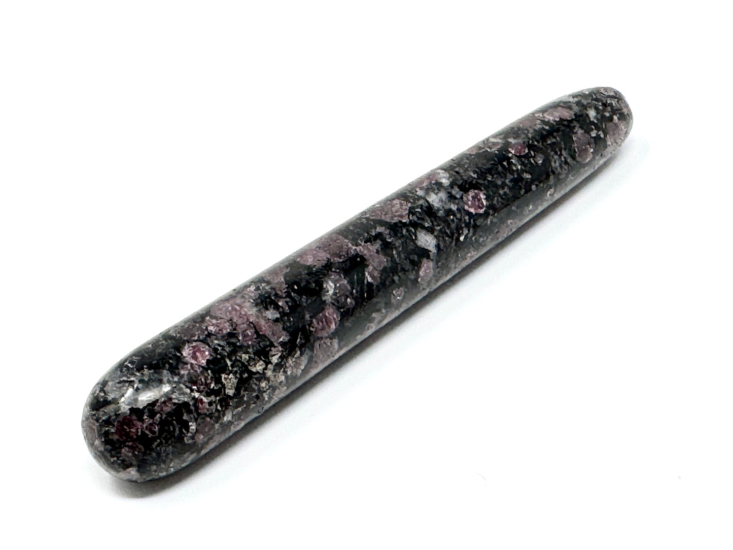 Garnet In Black Tourmaline Crystal Massage Wand 13.3cm