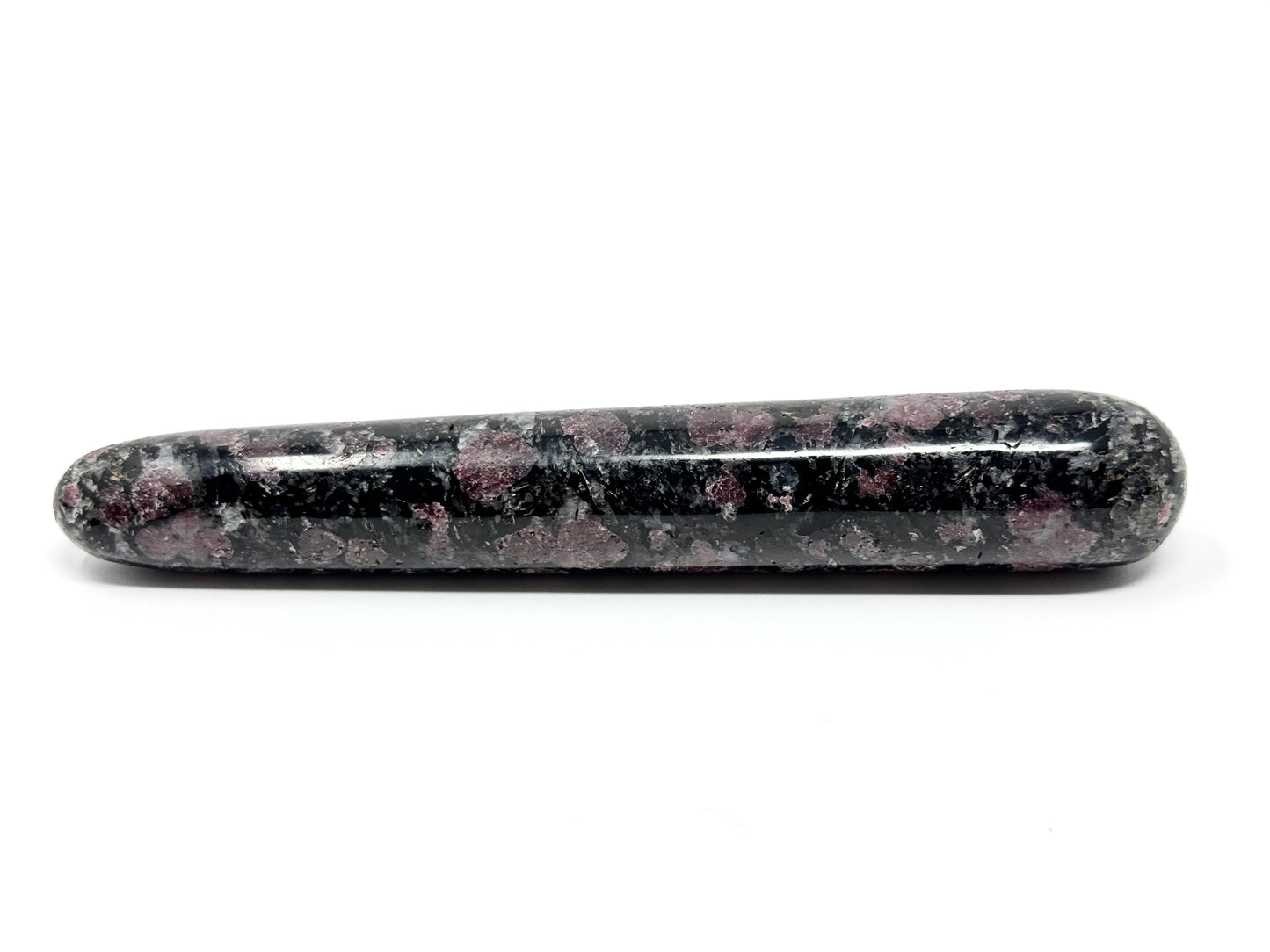 Garnet In Black Tourmaline Crystal Massage Wand 13.3cm