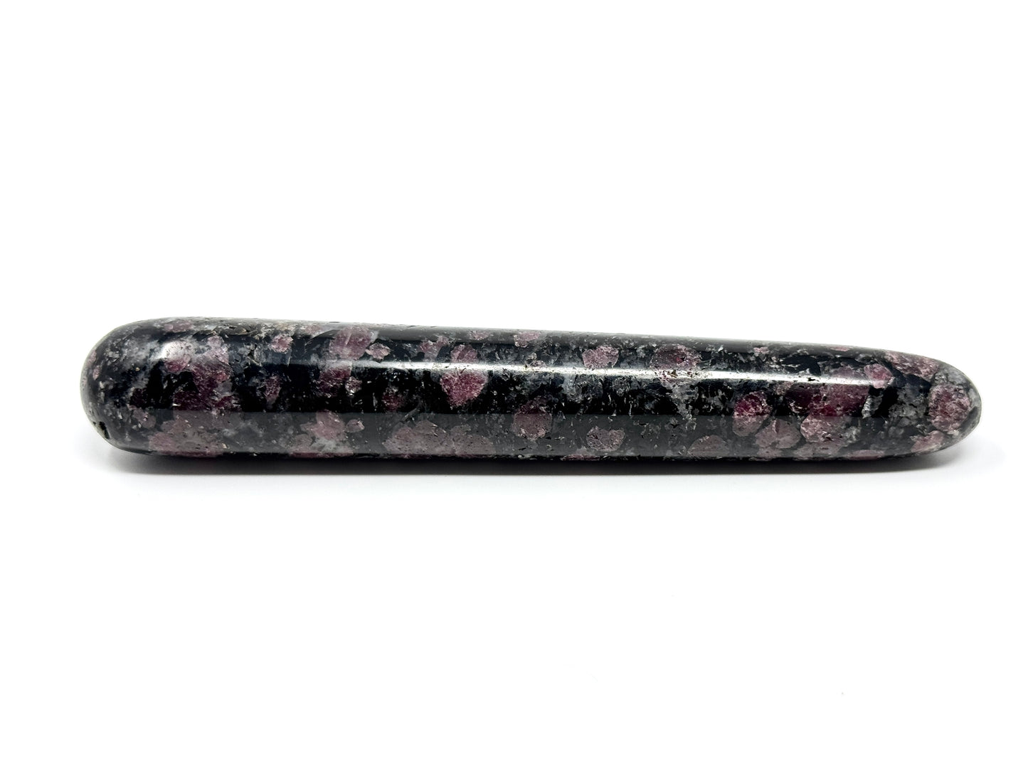 Garnet In Black Tourmaline Crystal Massage Wand 13.3cm