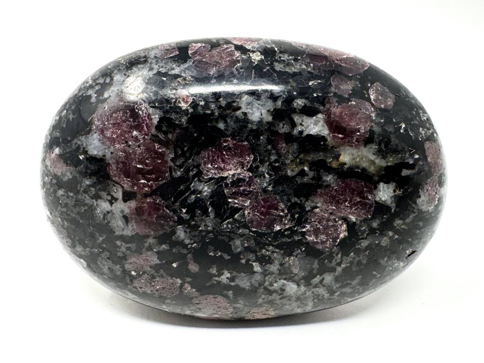 Garnet in Black Tourmaline Crystal Pebble 5.8cm