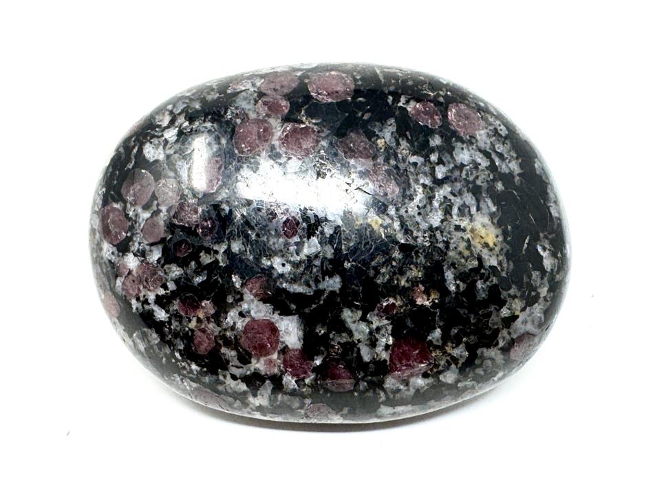 Garnet in Black Tourmaline Crystal Pebble 6cm