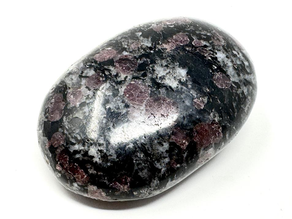 Garnet in Black Tourmaline Crystal Pebble 6.2cm