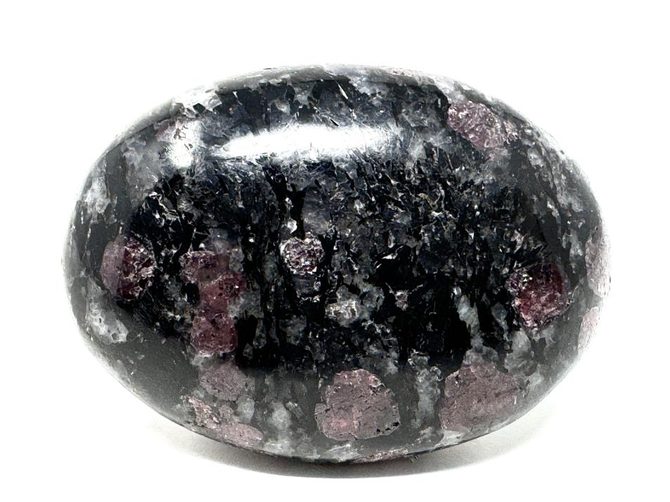 Garnet in Black Tourmaline Crystal Pebble 5cm