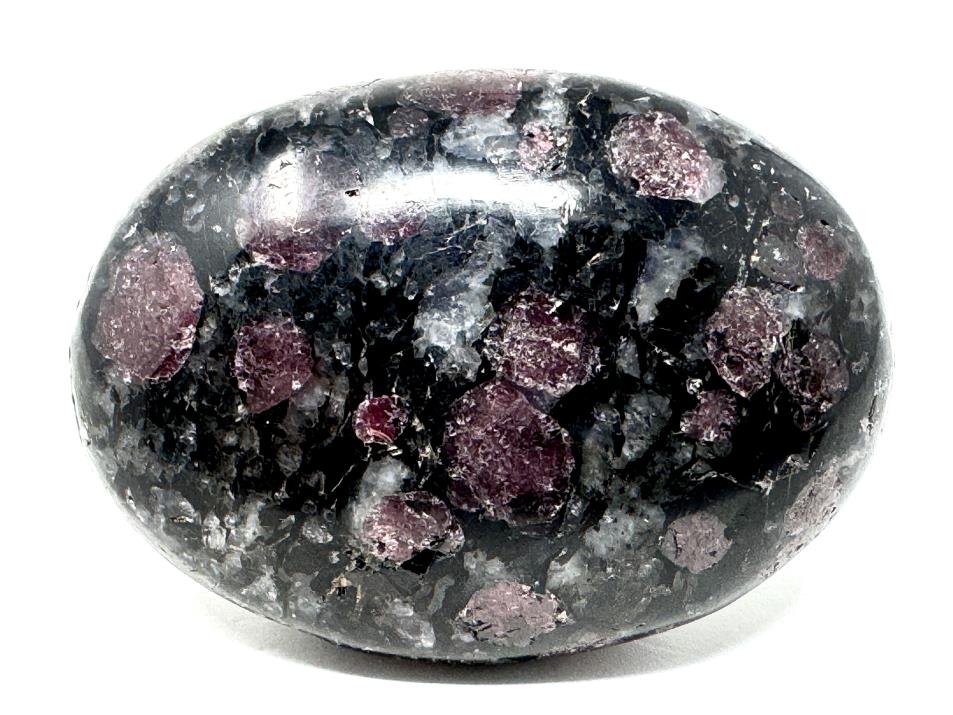 Garnet in Black Tourmaline Crystal Pebble 5cm