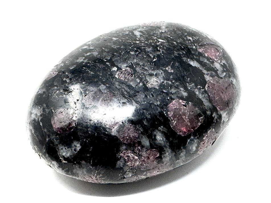 Garnet in Black Tourmaline Crystal Pebble 5cm