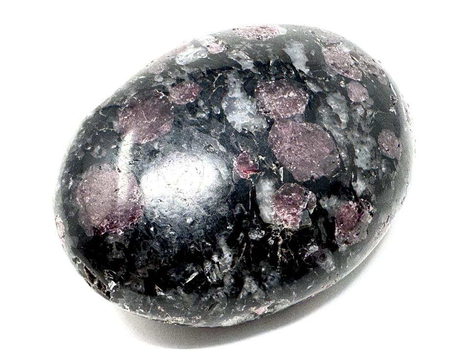 Garnet in Black Tourmaline Crystal Pebble 5cm