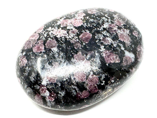 Garnet in Black Tourmaline Crystal Pebble 5.9cm