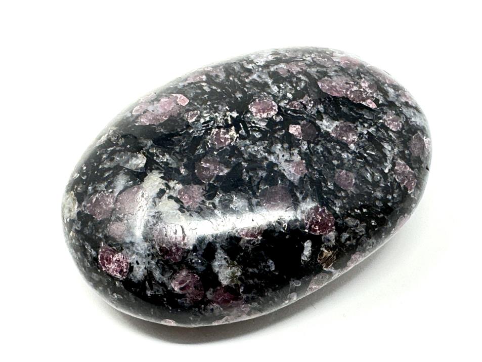 Garnet in Black Tourmaline Crystal Pebble 5.9cm