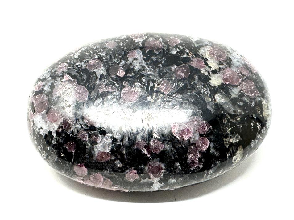 Garnet in Black Tourmaline Crystal Pebble 5.9cm