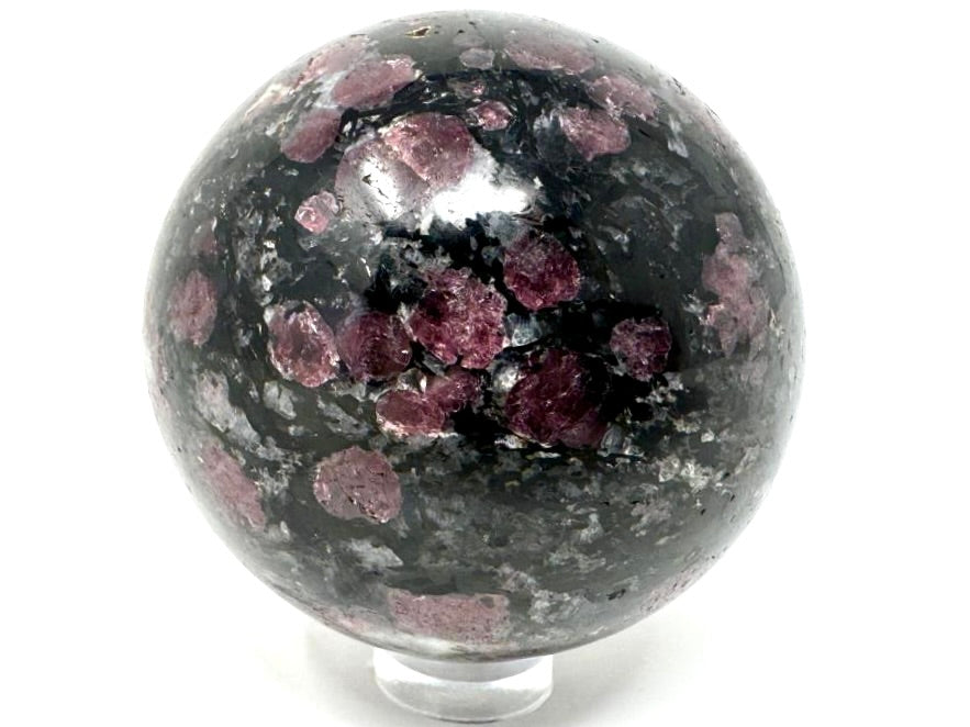 Garnet in Black Tourmaline Crystal Sphere 5.3cm