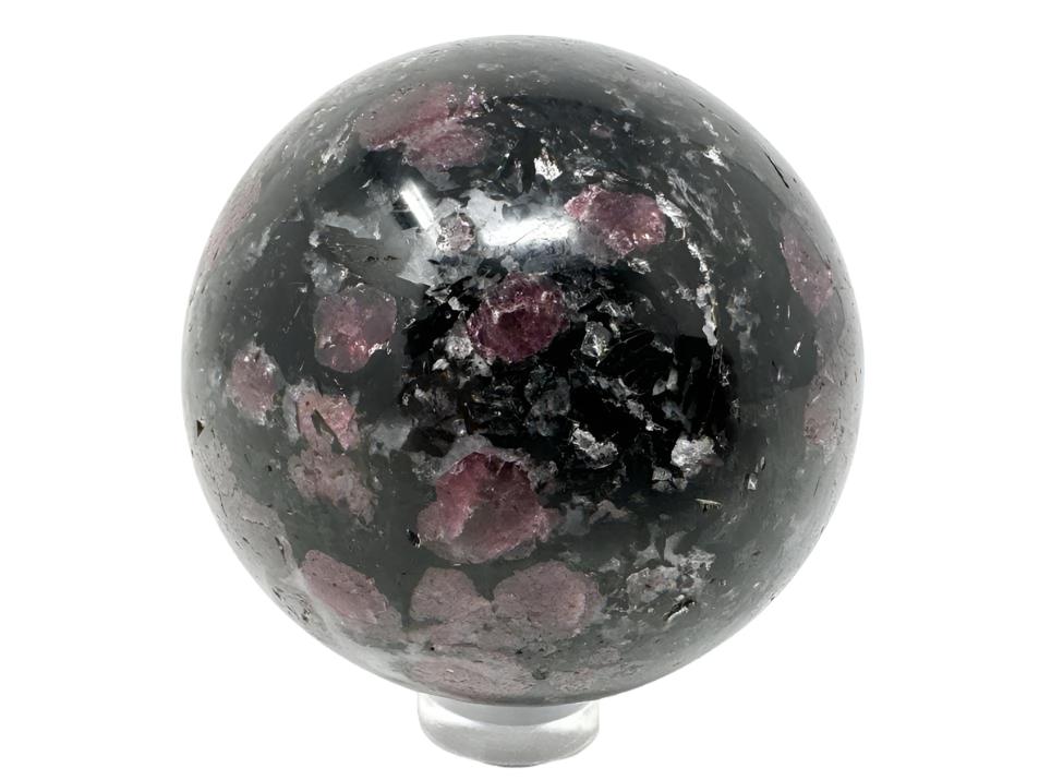 Garnet in Black Tourmaline Crystal Sphere 5.3cm