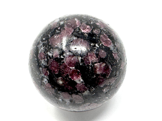 Garnet in Black Tourmaline Crystal Sphere 5.2cm