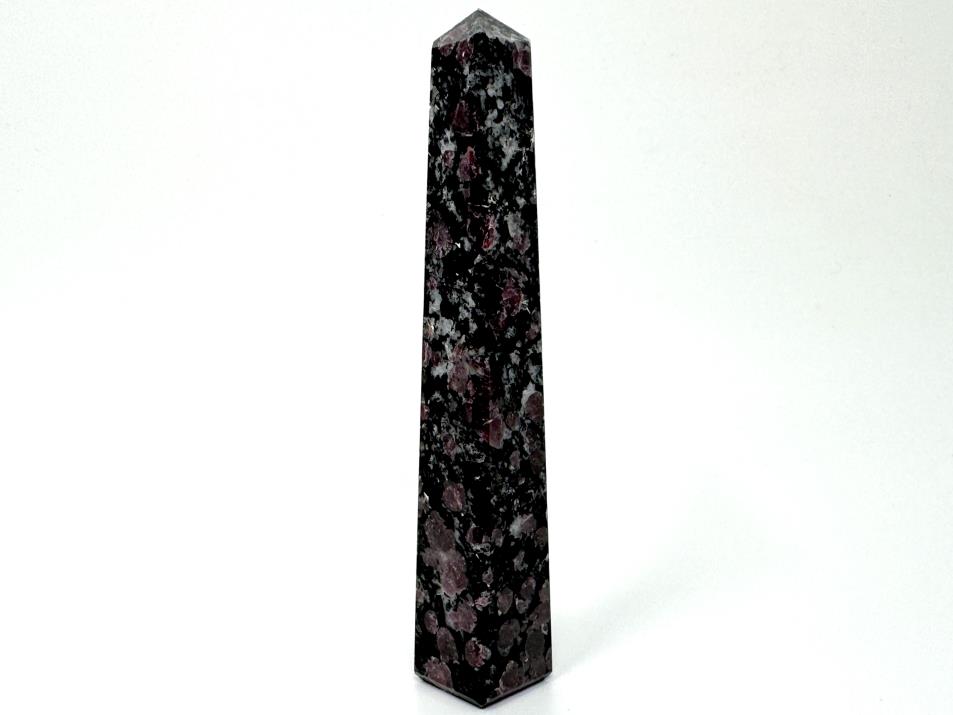 Garnet in Black Tourmaline Crystal Tower 13.2cm