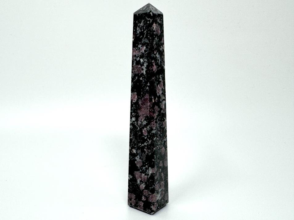 Garnet in Black Tourmaline Crystal Tower 13.2cm