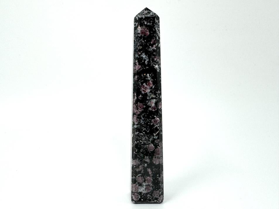 Garnet in Black Tourmaline Crystal Tower 13.2cm