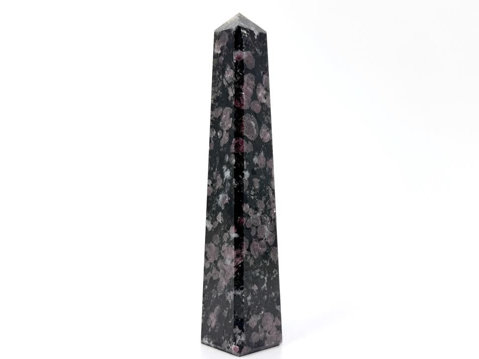 Garnet in Black Tourmaline Crystal Tower 12.5cm