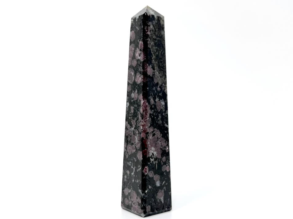 Garnet in Black Tourmaline Crystal Tower 12.5cm