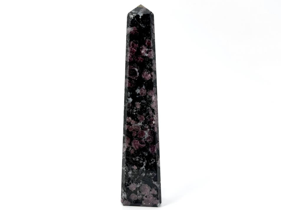 Garnet in Black Tourmaline Crystal Tower 12.5cm