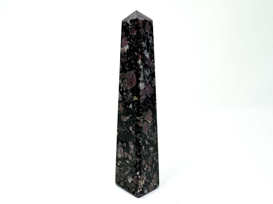 Garnet in Black Tourmaline Crystal Tower 12.1cm