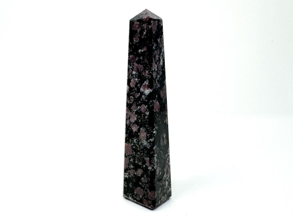 Garnet in Black Tourmaline Crystal Tower 12.1cm