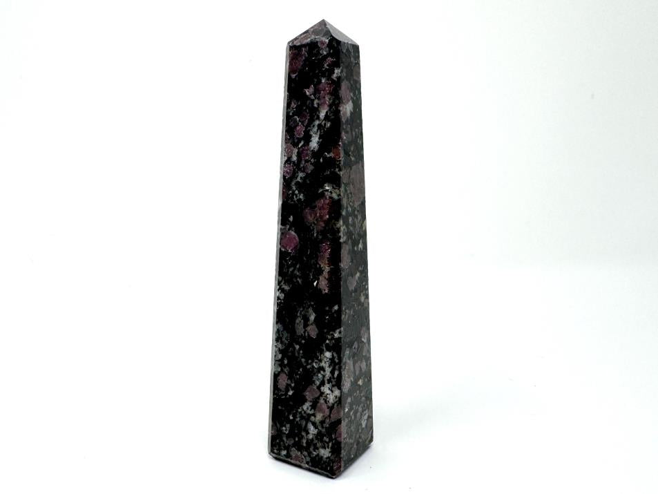 Garnet in Black Tourmaline Crystal Tower 12.1cm