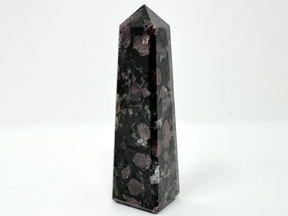 Garnet in Black Tourmaline Crystal Tower 8.5cm