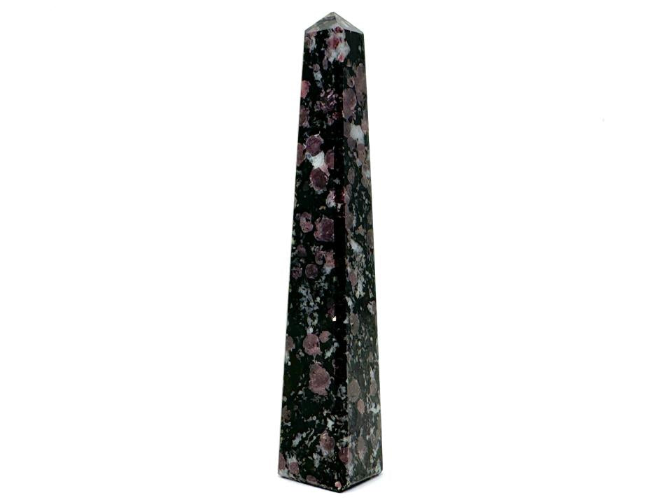 Garnet in Black Tourmaline Crystal Tower 11.7cm