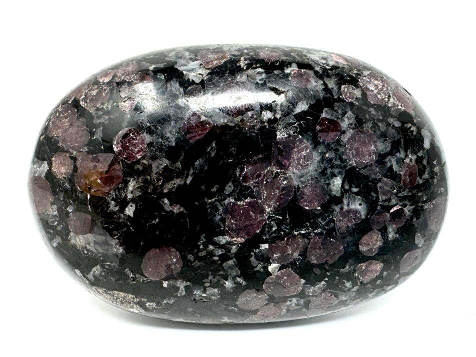 Garnet in Black Tourmaline Crystal Pebble 6.3cm