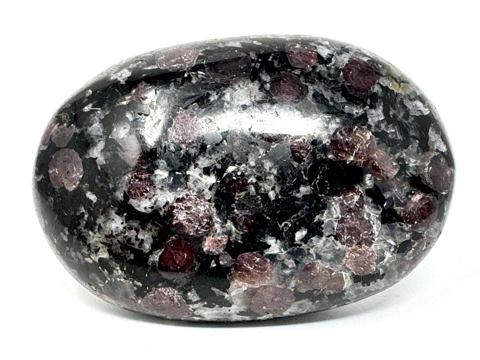 Garnet in Black Tourmaline Crystal Pebble 6.3cm